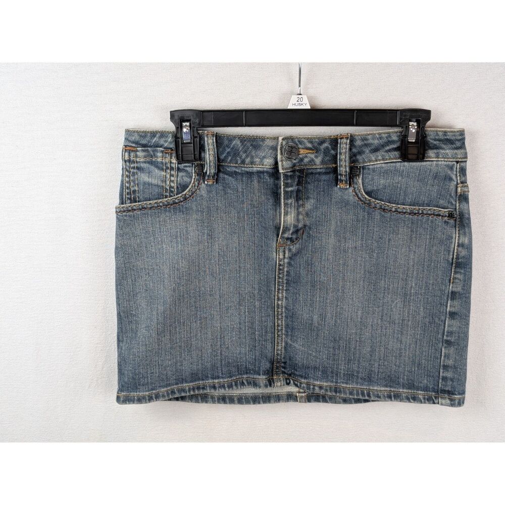 BCBGMaxAzria Maya Aura Embroidered Denim Skirt Women's Size 28